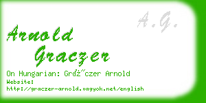 arnold graczer business card